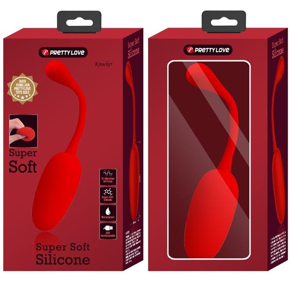 KNUCKER RED RECHARGEABLE VIBRATING EGG