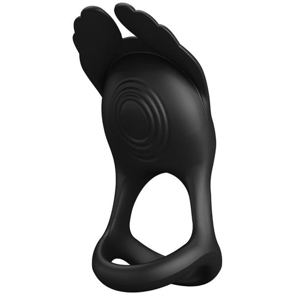 SILAS VIBRANT PENIS RING 7 VIBRACIJA CRNI SILIKON