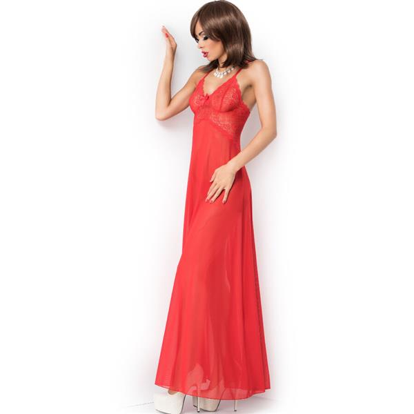CR 3883 BABYDOLL LONG RED S/M