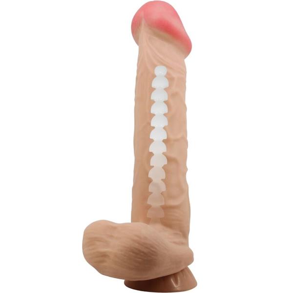 SLIDING SKIN SERIES REALISTIC DILDO WITH SLIDING SKIN SUCTION CUP FLESH 26 CM