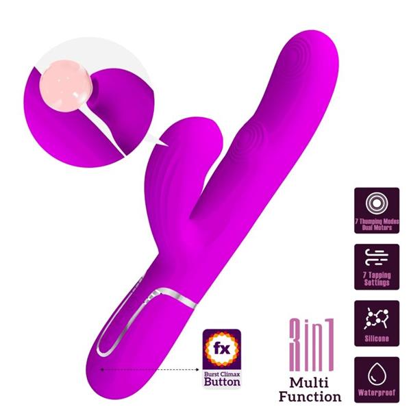 PERLITA MULTIFUNCTION 3 IN 1 G-SPOT VIBRATOR VIOLET