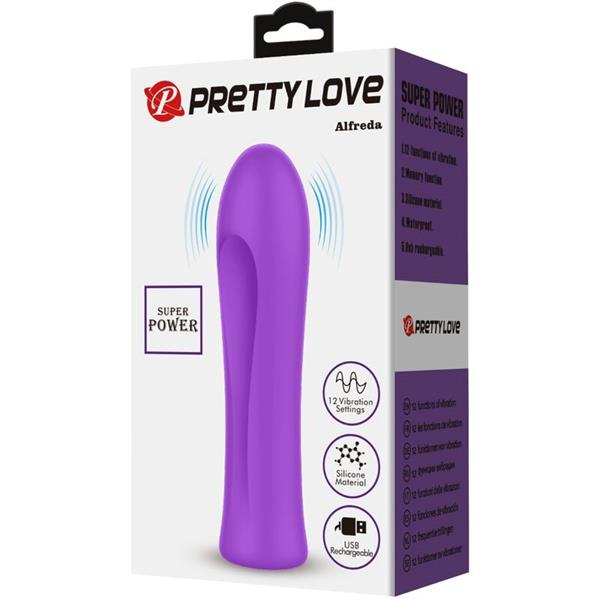 ALFREDA SUPER POWER VIBRATOR AQUA PURPLE
