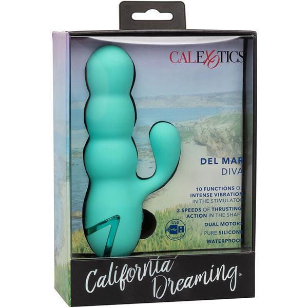 DEL MAR DIVA VIBRATOR RABBIR AQUA GREEN BY CALIFORNIA DREAMING
