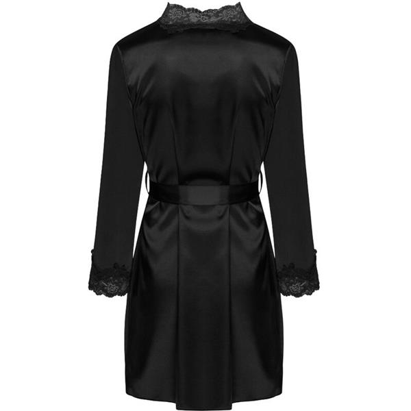 JACQUELINE LC 90249 DRESSING GOWN + SHIRT + PANTY BLACK S/M