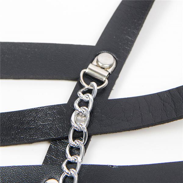 CORSET HARNESS WITH CHAINDETAIL ONE SIZE