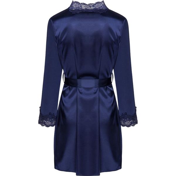 JACQUELINE LC 90249 DRESSING GOWN + SHIRT + PANTY NAVY BLUE S/M