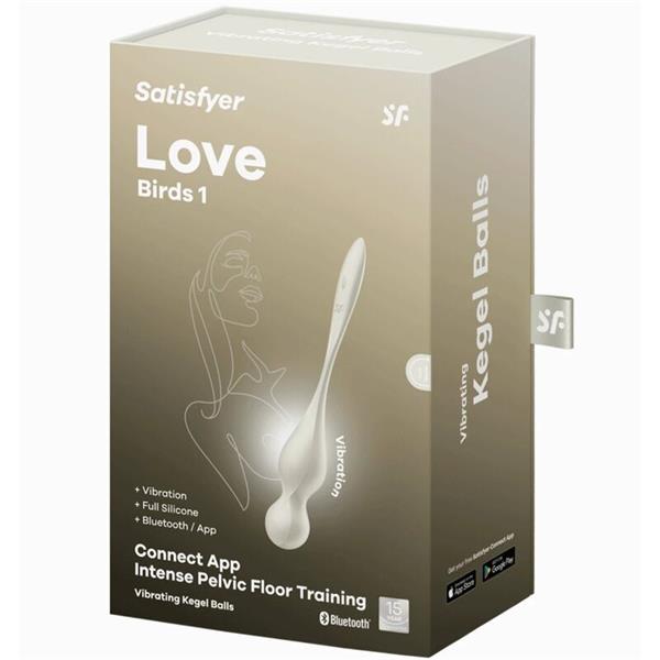 LOVE BIRDS VIBRIRAJUĆE KEGEL LOPTE BIJELA