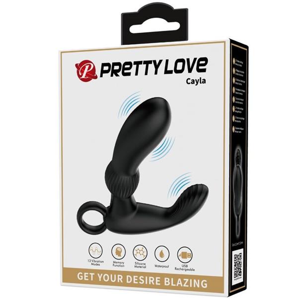 CAYLA ANAL VIBRATOR MASSAGER BLACK