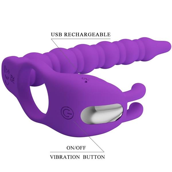 BLACKNEY PENIS RING WITH LILA VIBRATOR PLUG