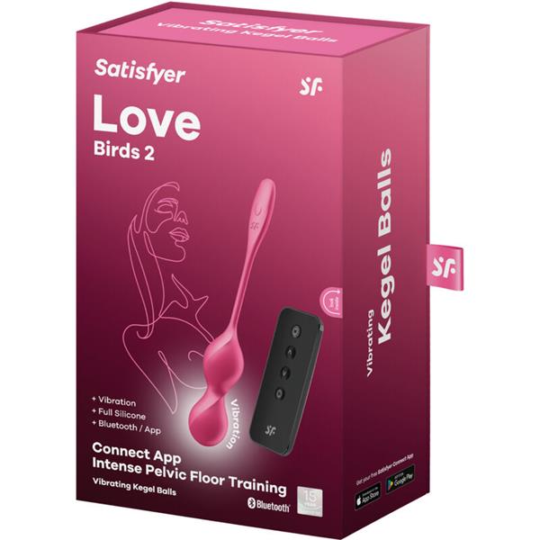 LOVE BIRDS 2 VIBRATING KEGEL BALLS + FREE APP