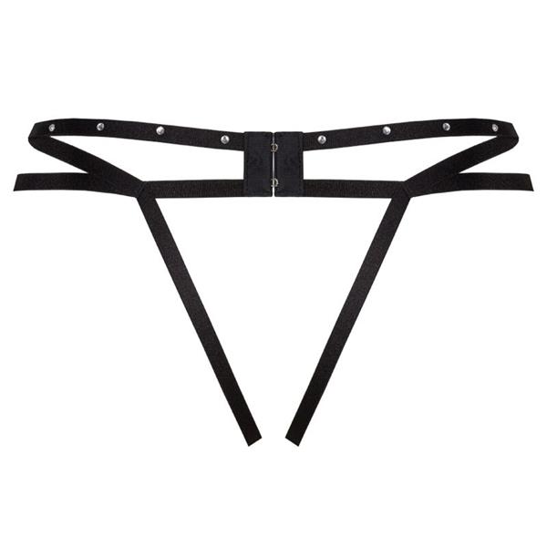 NOMADE THONG CROTCHLESS BLACK