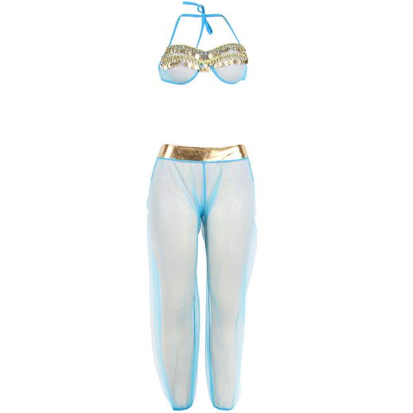 INDIA STYLE BLUE LINGERIE SET S/M
