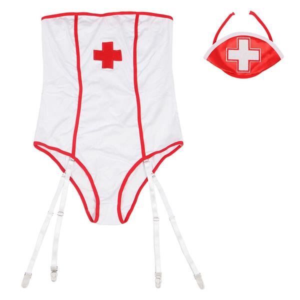 SEXY NURSE COSTUME WITH TEDDY S/M