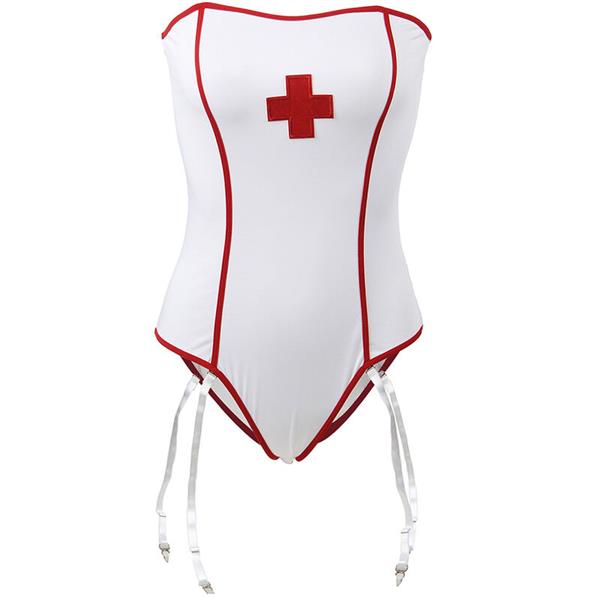 SEXY NURSE COSTUME WITH TEDDY S/M