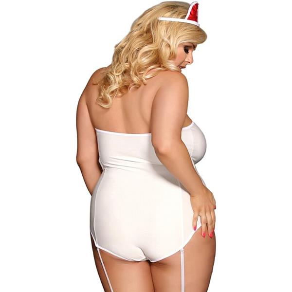 SEXY NURSE COSTUME WITH TEDDY S/M