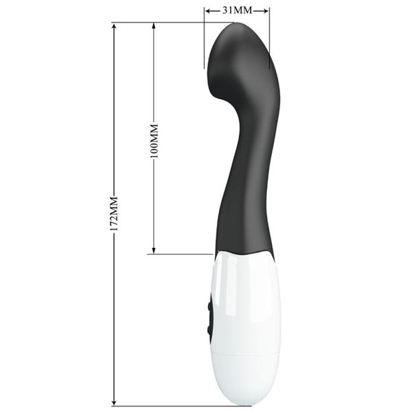 CHARLES G-SPOT VIBRATOR 30 MODOV ČRNA
