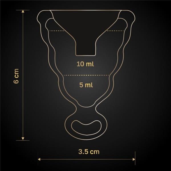 GCUP ČRNA MENSTRUALNA SKODELICA