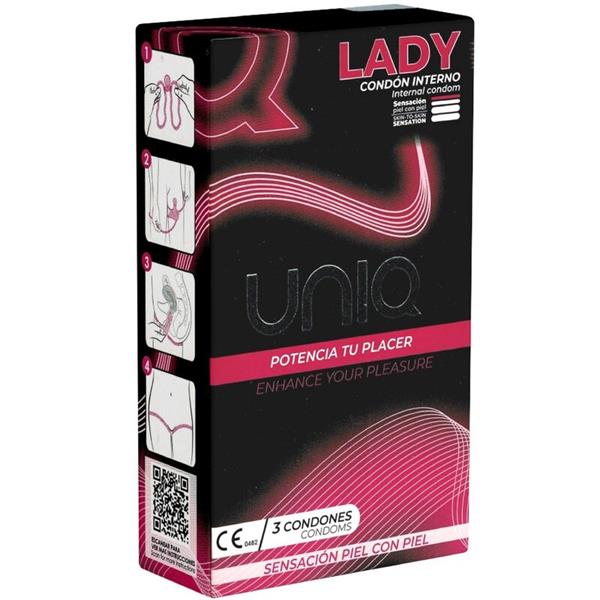 LADY KONDOMI BEZ LATEXA ŽENSKI KONDOMI S POJASOM 3 KOMADA