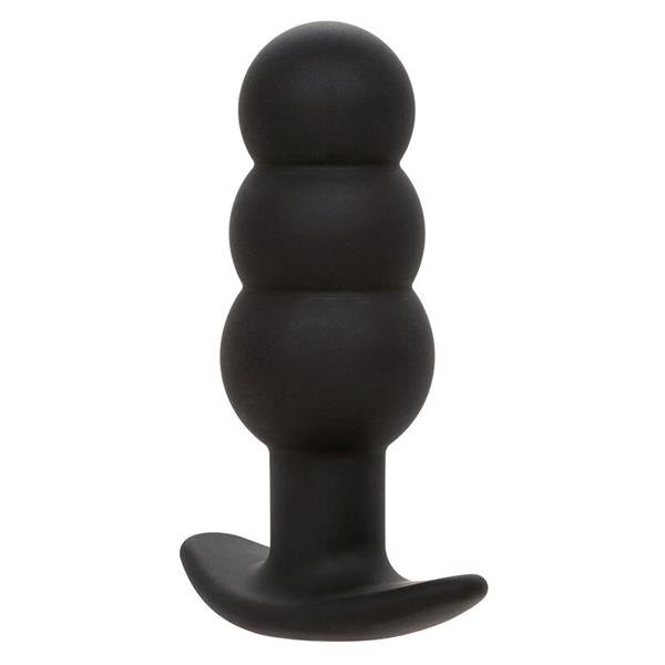 ROCK BOTTOM BEADED ANAL PLUG 10 VIBRATIONS SILICONE BLACK