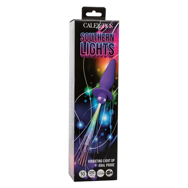SOUTHERN LIGHTS LIGHT UP ANAL PLUG 10 VIBRATIONS SILICONE PURPLE