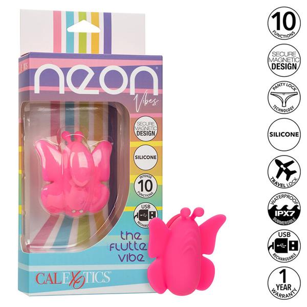NEON VIBES THE FLUTTER VIBE STIMULATOR 10 VIBRACIJ ROZA