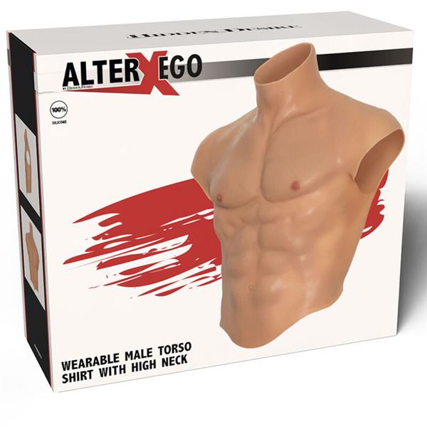 ALTER EGO SILIKONSKA MAŠNA MALE TORZO KOŠULJA S ABS KOŽOM