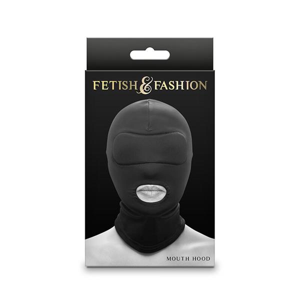 FETISH & FASHION MOUTH HOOD NYLON BLACK