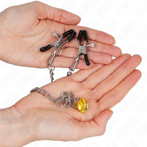 VERIŽNE SPONKE ZA BRADAVICE Z ROGLJEM PENDANT 30 CM