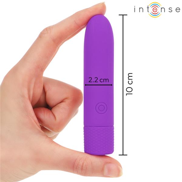 SYMONE USB POLNJEN VIBRIRAJOČI KROG 8 VIBRACIJ VIOLETNA 10 X 2.2 CM