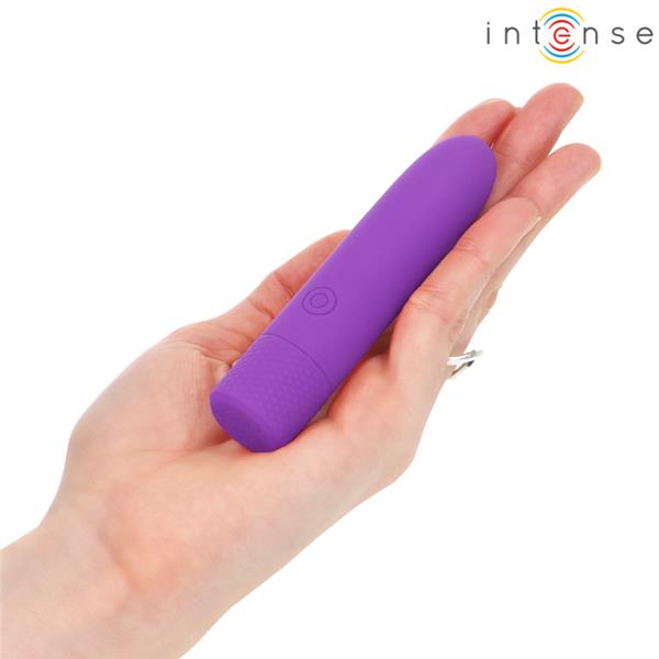 SYMONE USB POLNJEN VIBRIRAJOČI KROG 8 VIBRACIJ VIOLETNA 10 X 2.2 CM