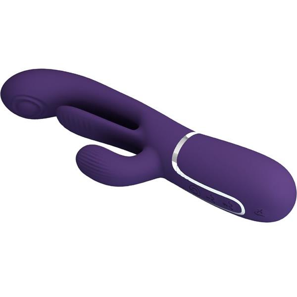 SHANIA TRIPLE RABBIT VIBRATOR MULTIFUNCTION PURPLE