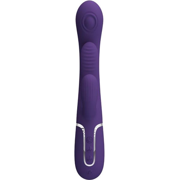 SHANIA TRIPLE RABBIT VIBRATOR MULTIFUNCTION PURPLE