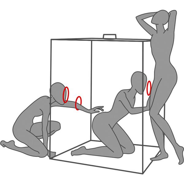 KINK CLUB CABIN SCANDALE BLACK & RED