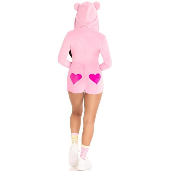 TEDDY BEAR VELVET BODYSUIT PINK M