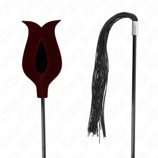 ROSE SHAPE SILICONE TASSEL WHIP 45 CM