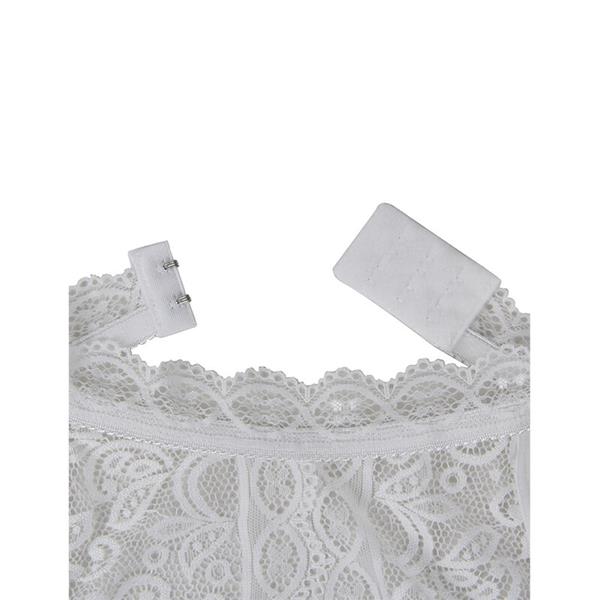 953850 LACE BODYSUIT WHITE S/M