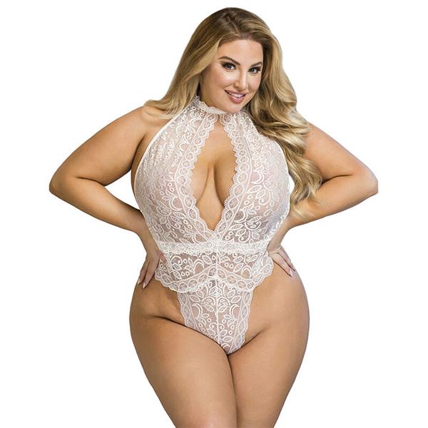 953867 LACE BODYSUIT WHITE L/XL