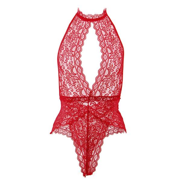 953874 OPEN CUP BODYSUIT RED S/M
