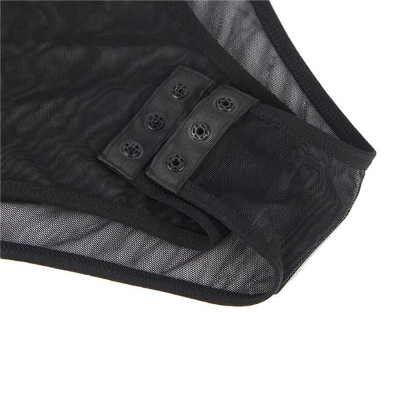 954055 SEKSI ČIPKASTI BODI CRNI S/M