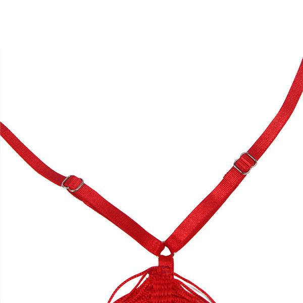 954246 STRAPPY DRESS + THONG RED S/M