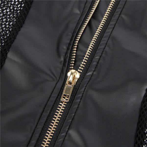 954451 SEKSI MREŽASTA HALJINA KOŽA CRNA L/XL