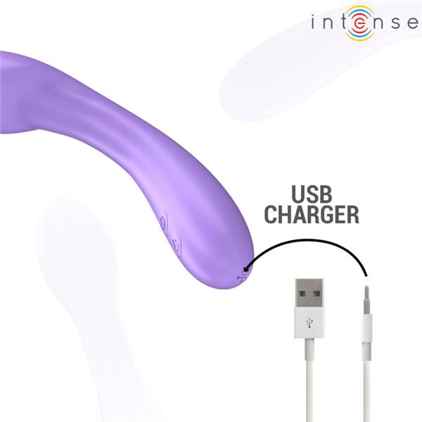 BECKY VIBRATOR 19 CM HEATABLE 7 VIBRATIONS PURPLE