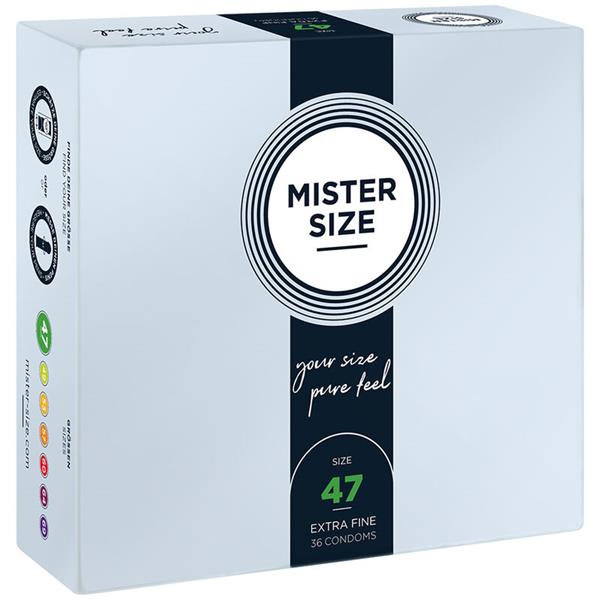 CONDOMS SIZE XS 47 MM (36 UNITS)