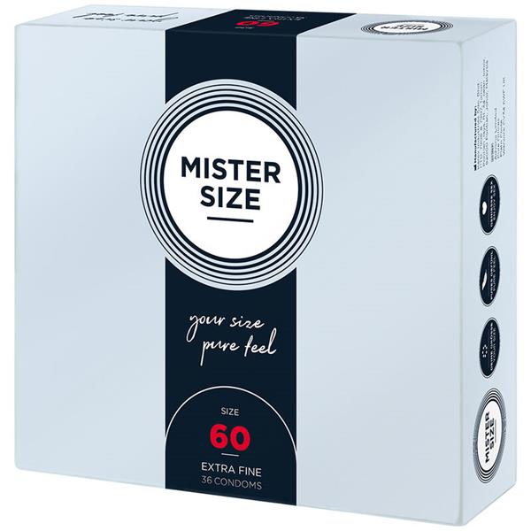 CONDOM SIZE XL 60 MM (36 UNITS)