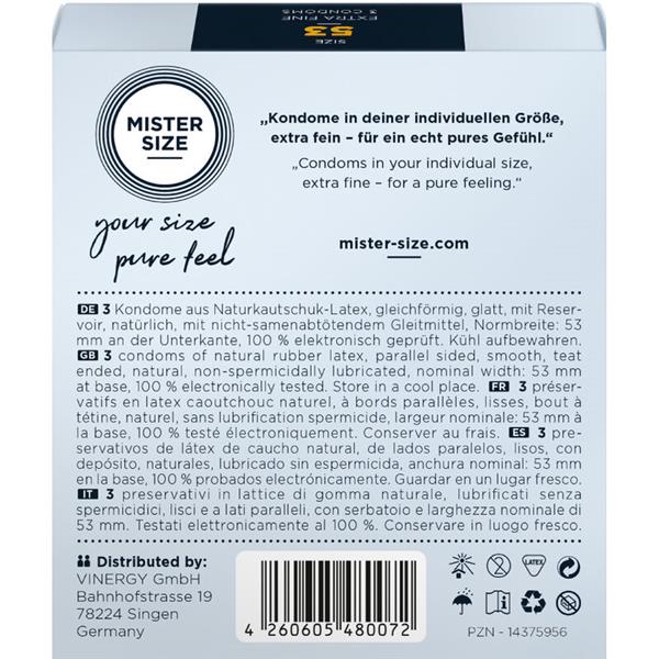 KONDOM VELIKOST M 53 MM (3 ENOTE)