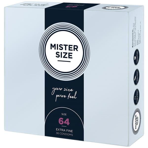 CONDOMS SIZE XXL 64 MM (36 UNITS)