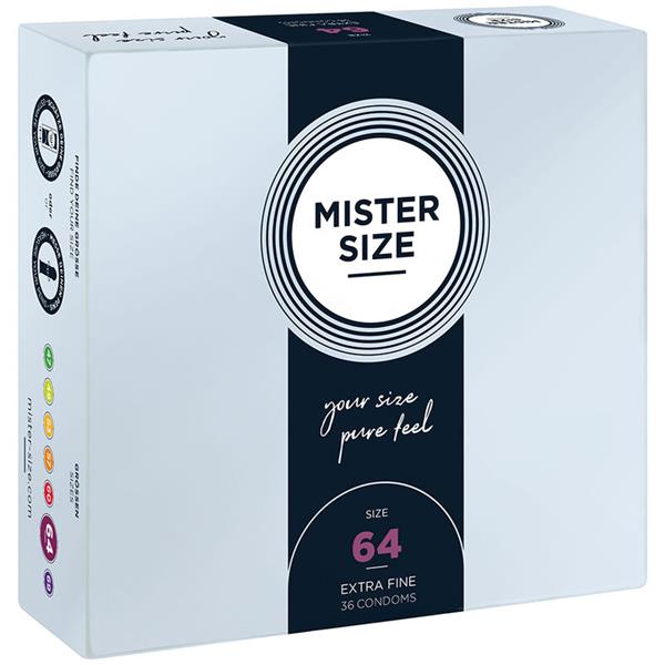 CONDOMS SIZE XXL 64 MM (36 UNITS)