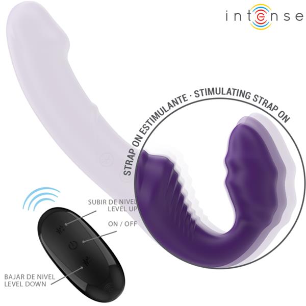 JILL DVOJNI VIBRATOR 20 CM LJUBIČASTI DALJINSKO UPRAVLJANJE