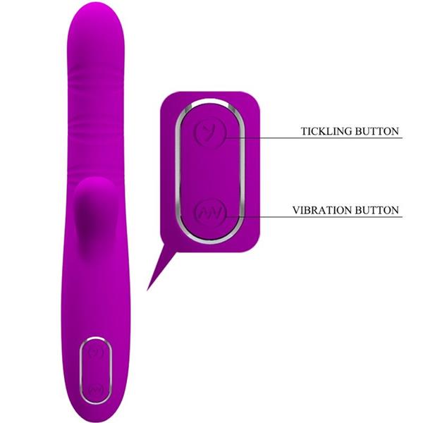 ANGELIQUE MULTIFUNCTION VIBRATOR + CLITORIS STIMULATOR PURPLE
