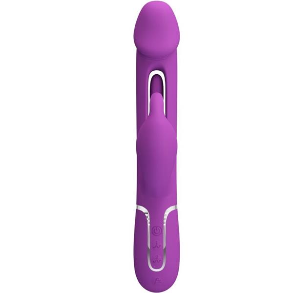 KAMPAS 3 U 1 MULTIFUNKCIONALNI RABBIT VIBRATOR PURPURNI